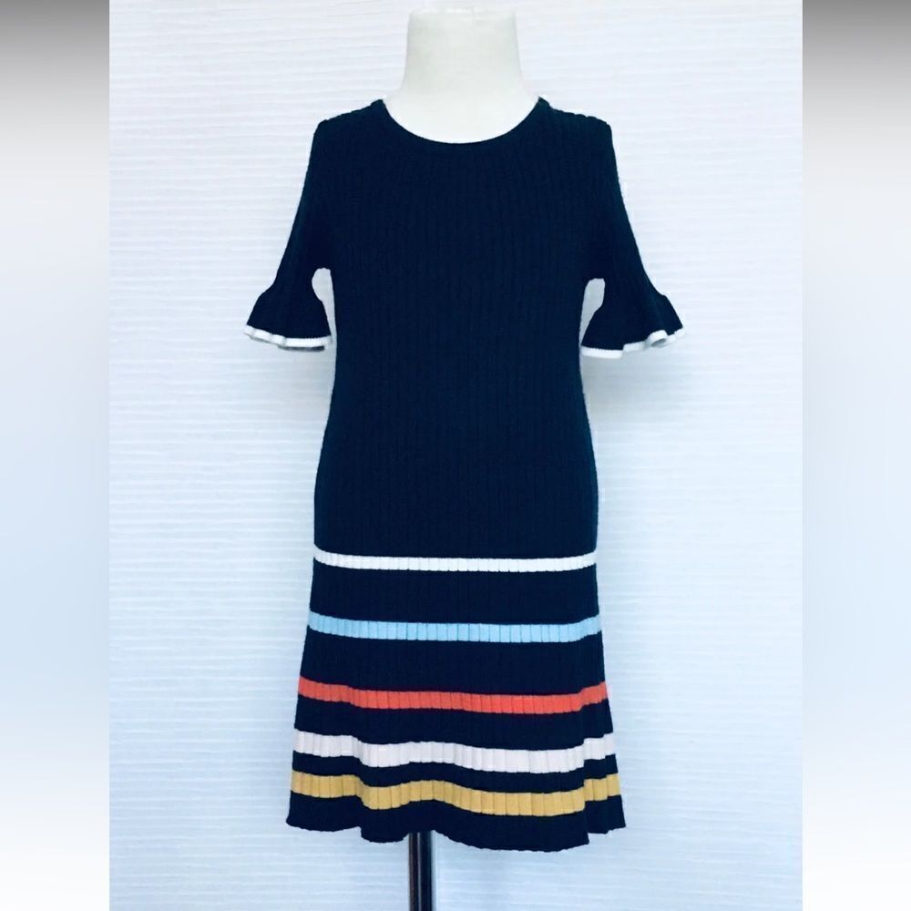 NEW GYMBORee Toddler Girls 3/4 Short Sleeve Ribbed Sweater Dress